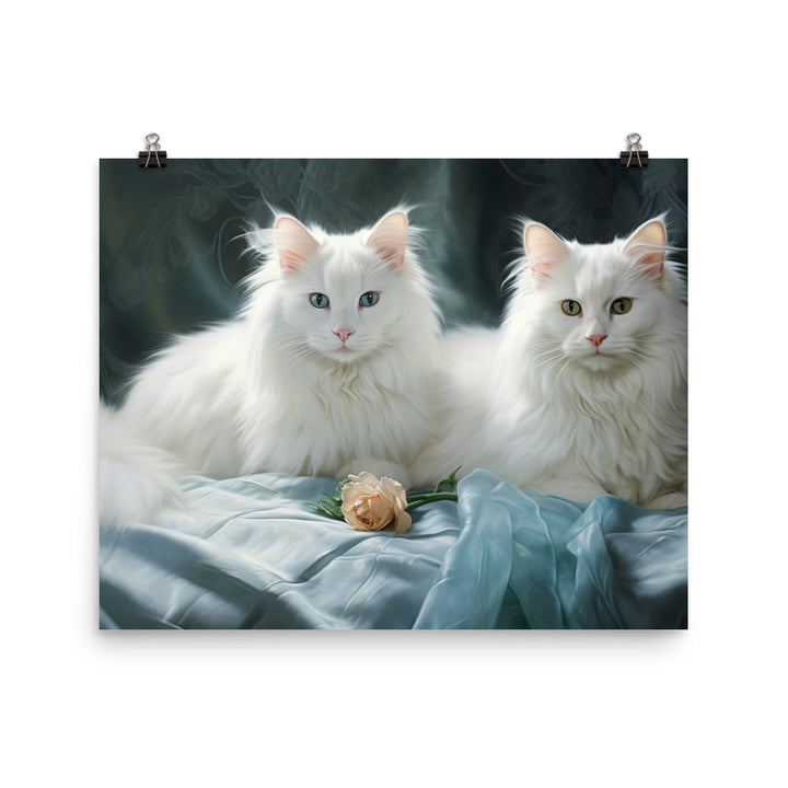 Turkish Angora Photo paper poster - PosterfyAI.com
