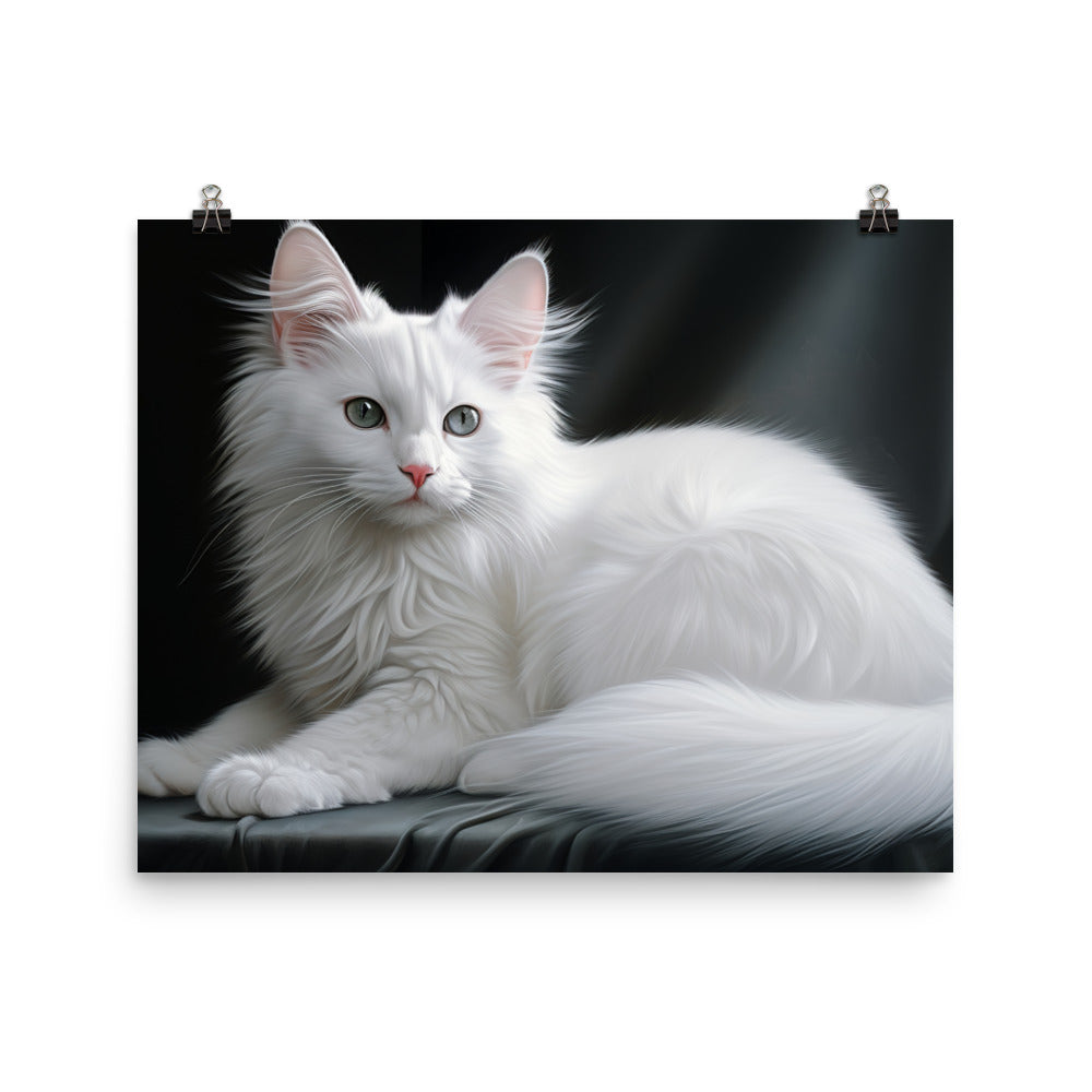 Turkish Angora Photo paper poster - PosterfyAI.com
