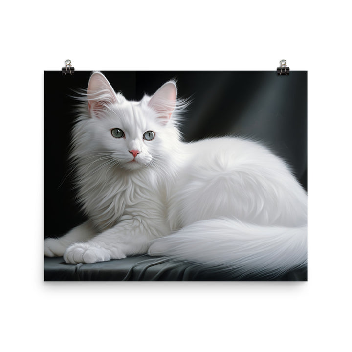 Turkish Angora Photo paper poster - PosterfyAI.com
