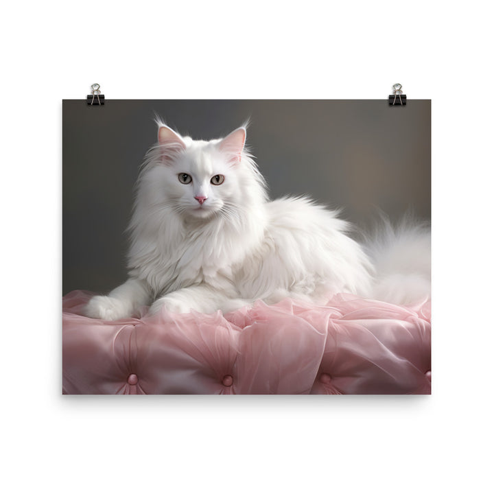 Turkish Angora Photo paper poster - PosterfyAI.com