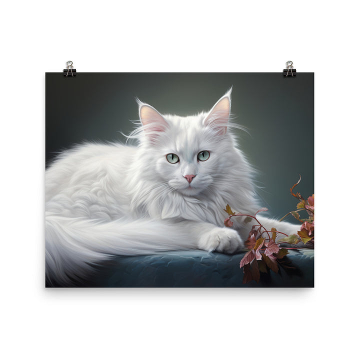 Turkish Angora Photo paper poster - PosterfyAI.com