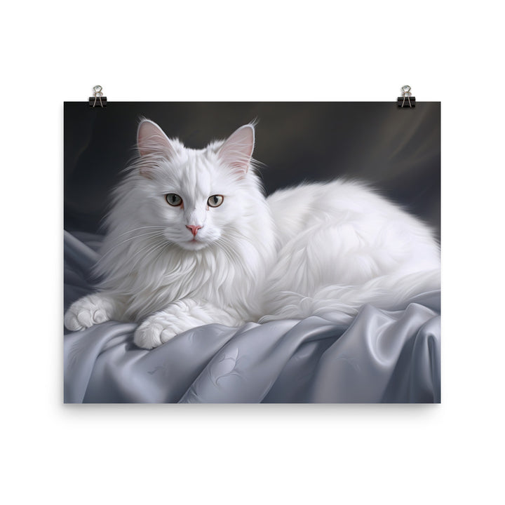 Turkish Angora Photo paper poster - PosterfyAI.com