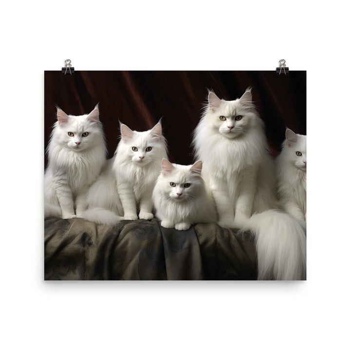 Turkish Angora Photo paper poster - PosterfyAI.com