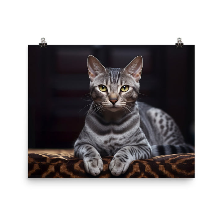 Egyptian Mau Photo paper poster - PosterfyAI.com