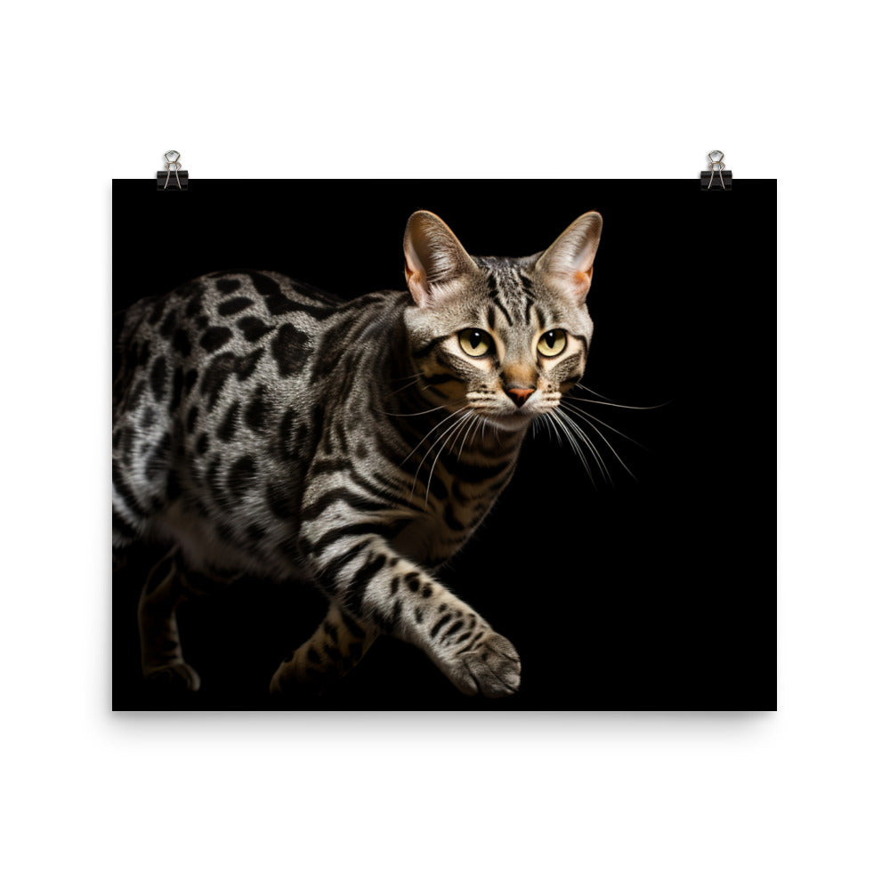 Egyptian Mau Photo paper poster - PosterfyAI.com