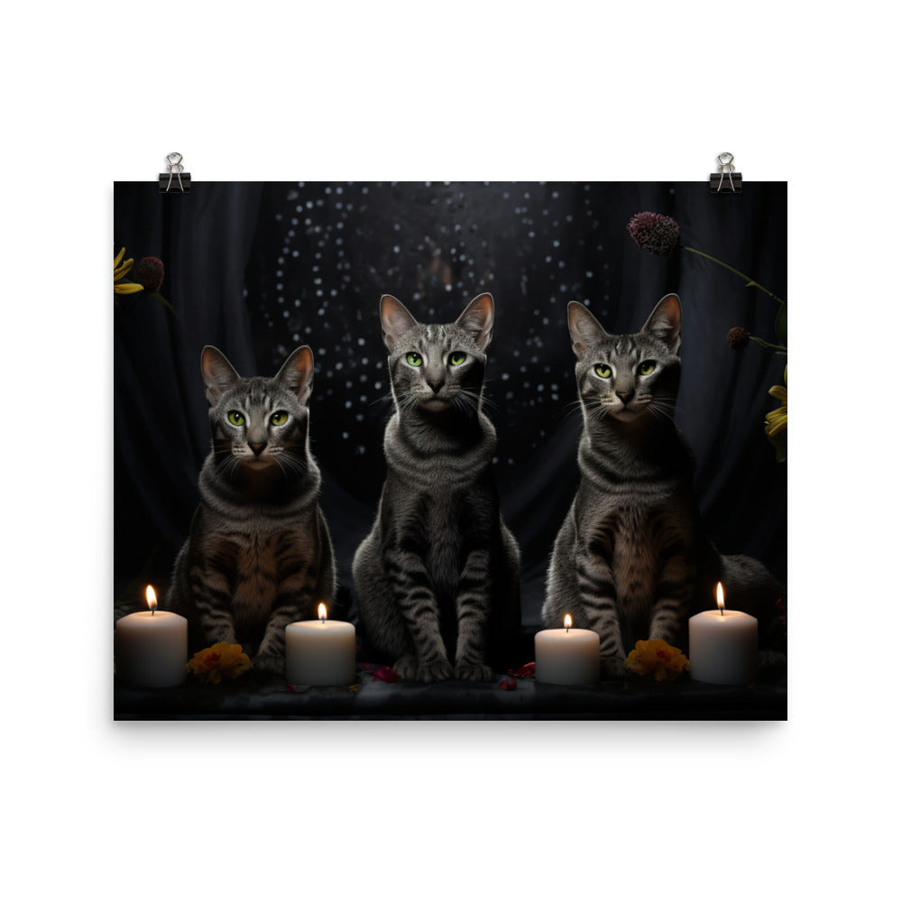 Egyptian Mau Photo paper poster - PosterfyAI.com