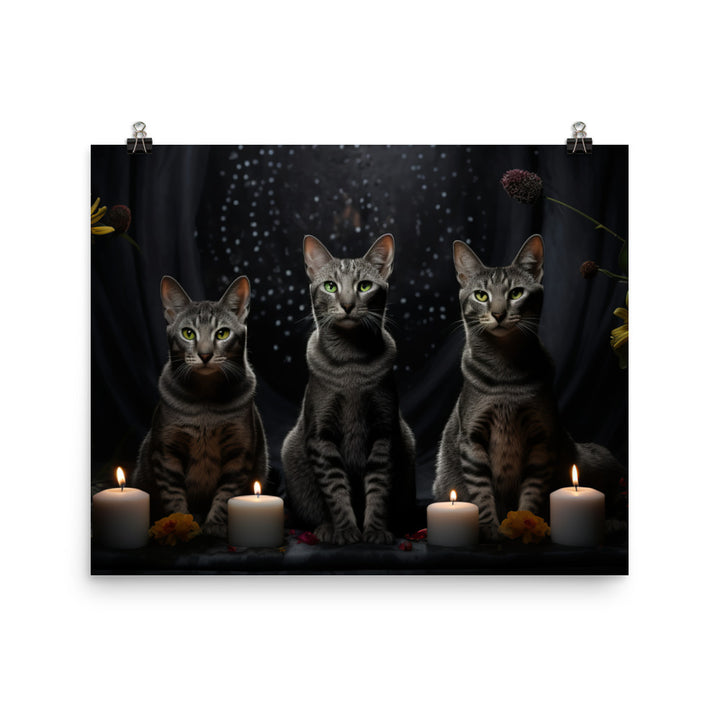 Egyptian Mau Photo paper poster - PosterfyAI.com