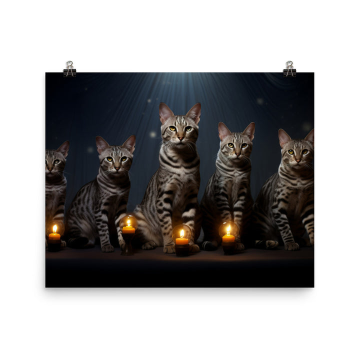 Egyptian Mau Photo paper poster - PosterfyAI.com
