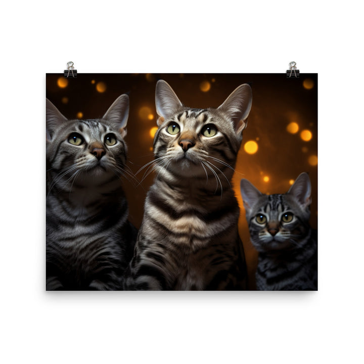 Egyptian Mau Photo paper poster - PosterfyAI.com
