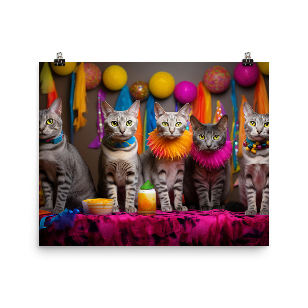Egyptian Mau Photo paper poster - PosterfyAI.com