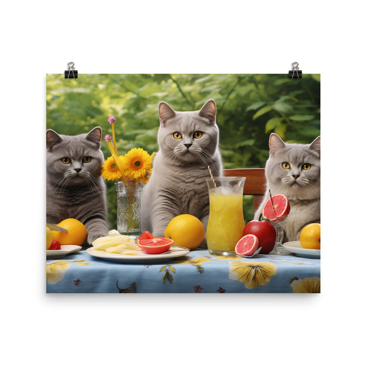 British Shorthair Photo paper poster - PosterfyAI.com