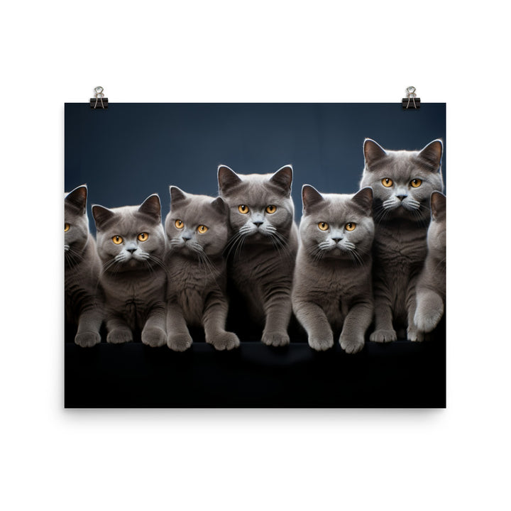 British Shorthair Photo paper poster - PosterfyAI.com