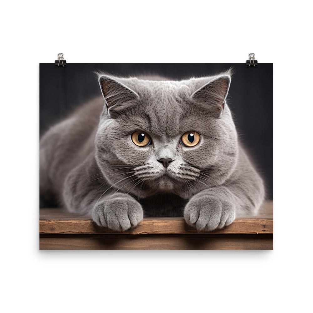 British Shorthair Photo paper poster - PosterfyAI.com