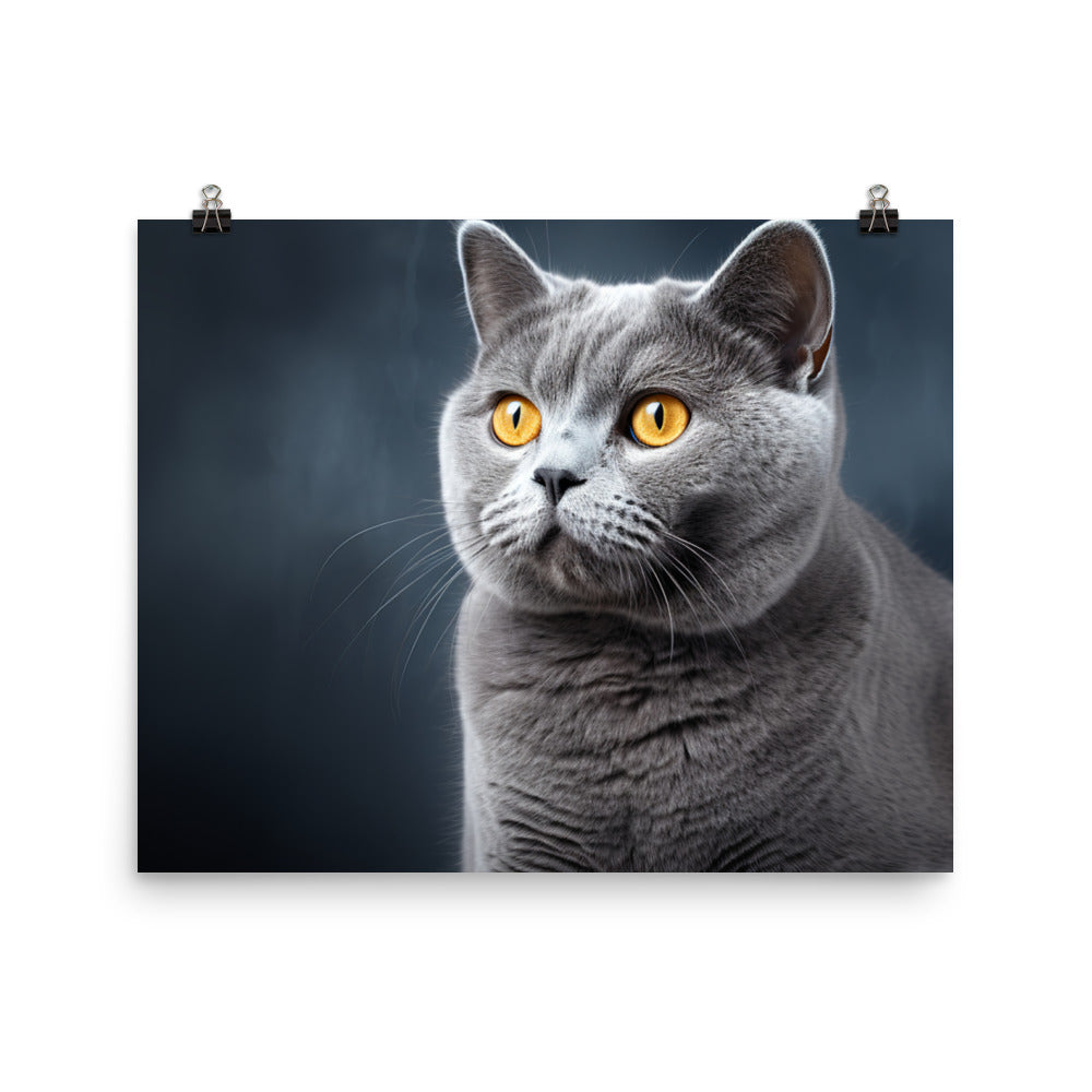 British Shorthair Photo paper poster - PosterfyAI.com