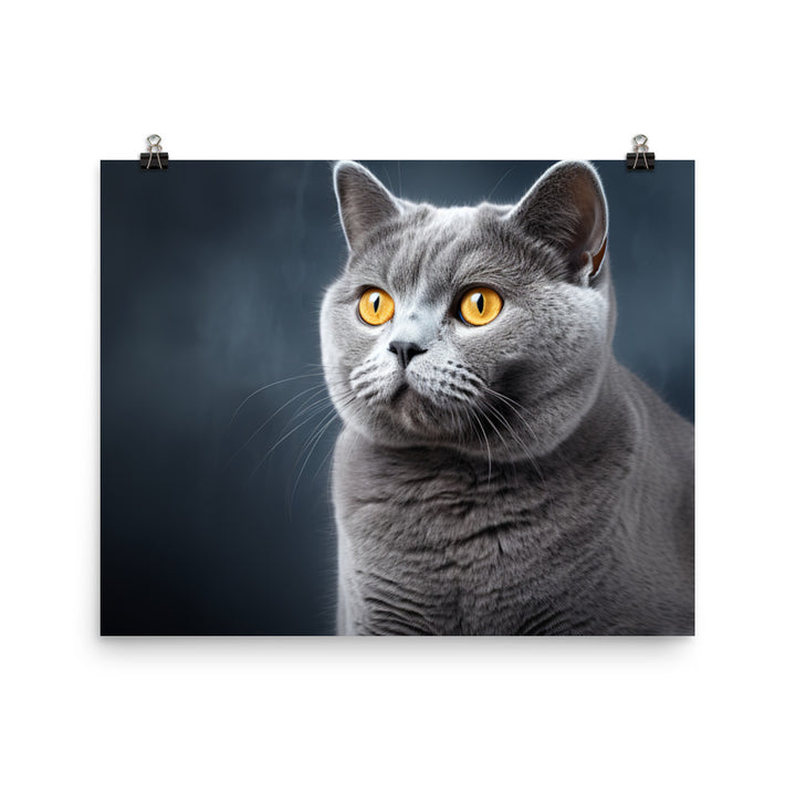 British Shorthair Photo paper poster - PosterfyAI.com