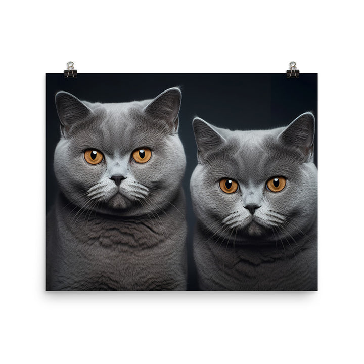 British Shorthair Photo paper poster - PosterfyAI.com