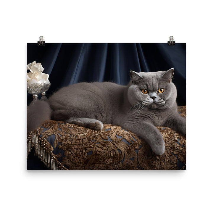 British Shorthair Photo paper poster - PosterfyAI.com