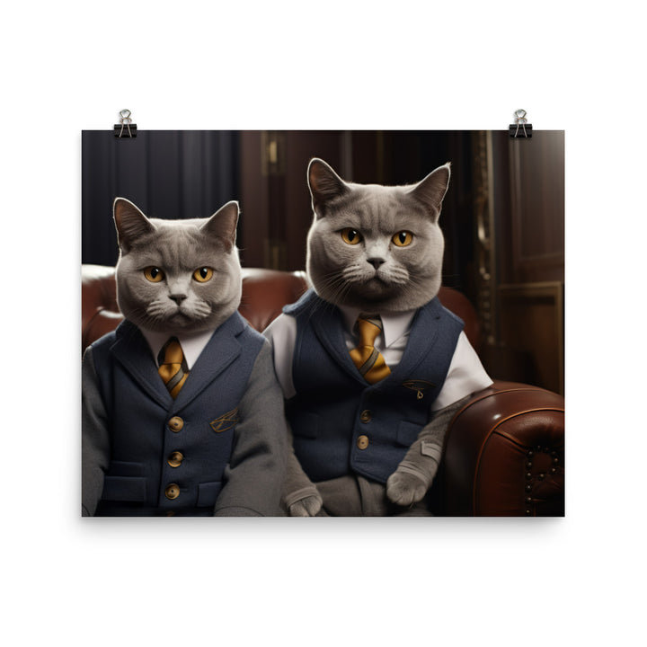 British Shorthair Photo paper poster - PosterfyAI.com