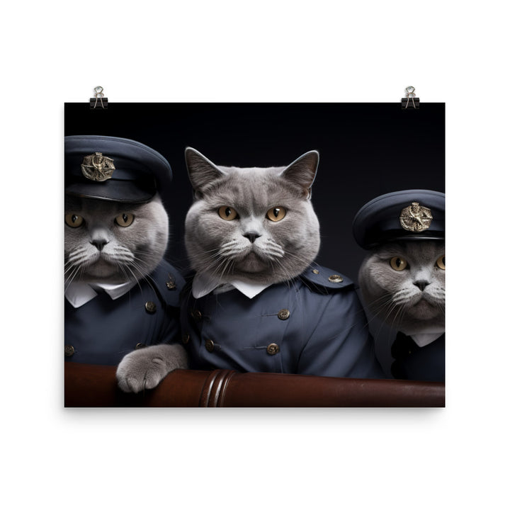 British Shorthair Photo paper poster - PosterfyAI.com