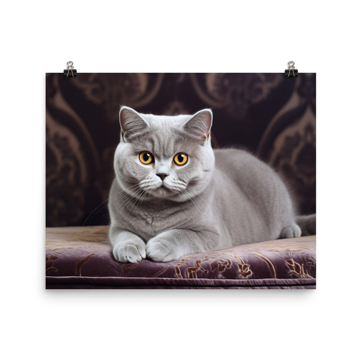 British Shorthair Photo paper poster - PosterfyAI.com
