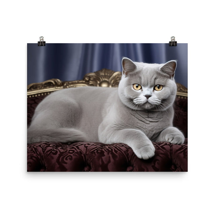 British Shorthair Photo paper poster - PosterfyAI.com