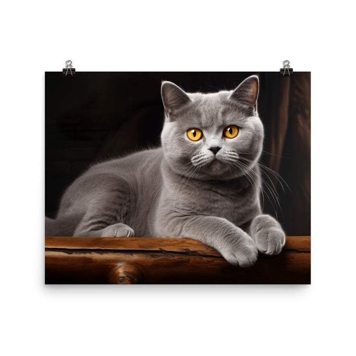British Shorthair Photo paper poster - PosterfyAI.com