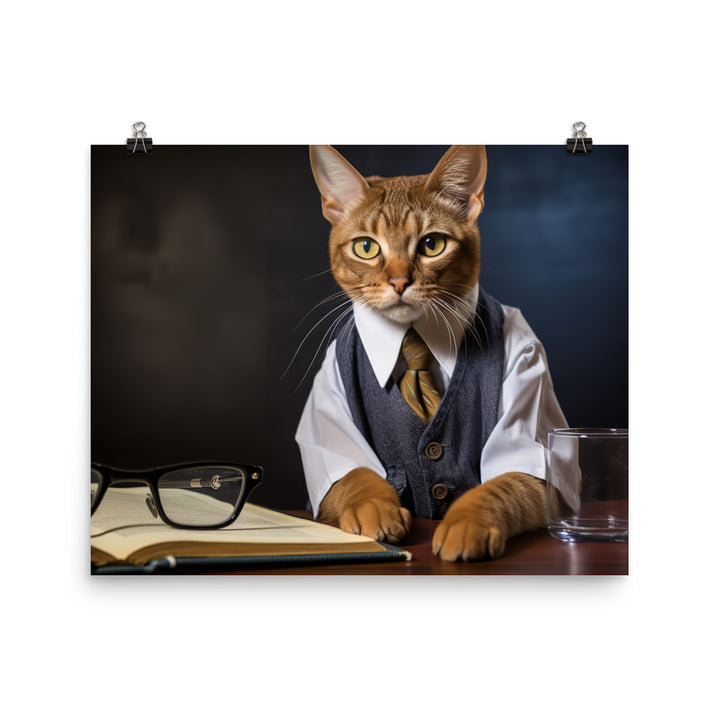 Abyssinian Student Photo paper poster - PosterfyAI.com