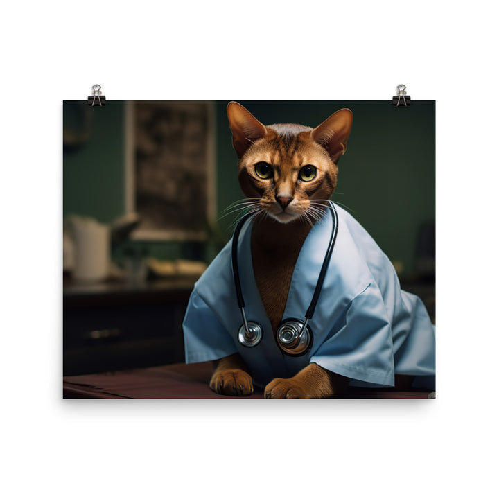 Abyssinian Doctor Photo paper poster - PosterfyAI.com