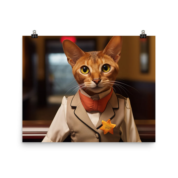 Abyssinian Hotel Staff Photo paper poster - PosterfyAI.com
