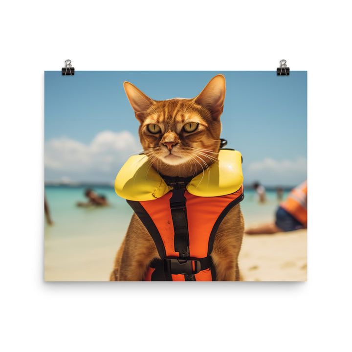 Abyssinian Lifeguard Photo paper poster - PosterfyAI.com