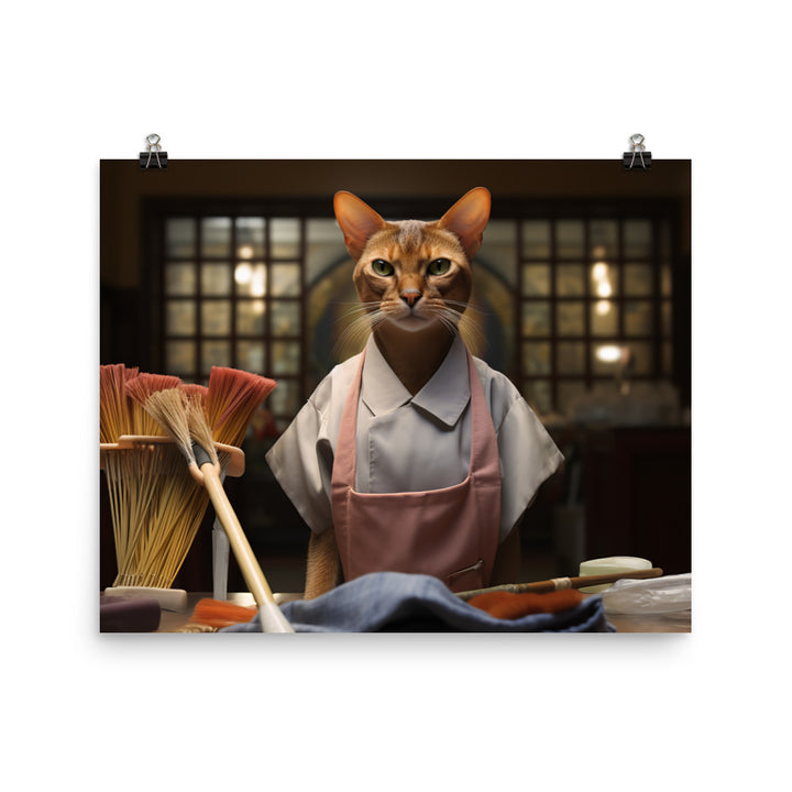 Abyssinian Janitor Photo paper poster - PosterfyAI.com