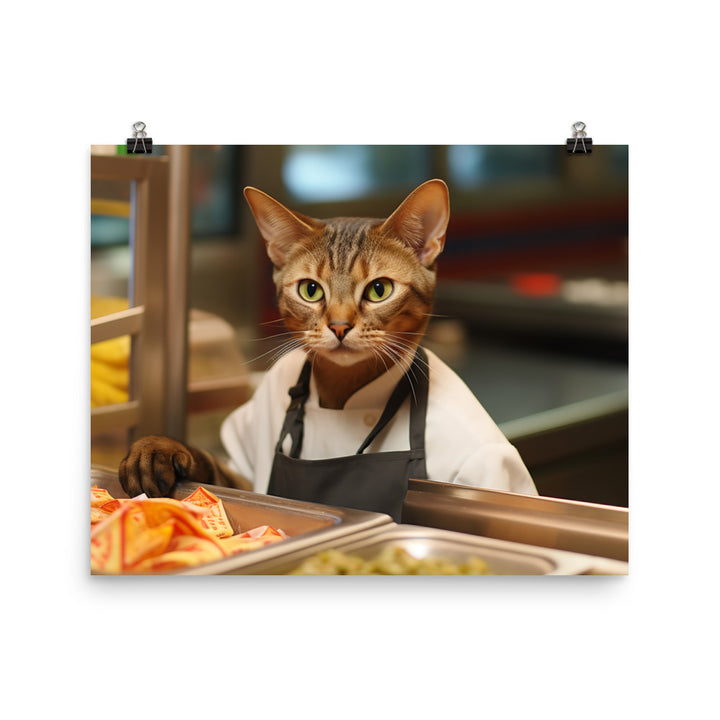 Abyssinian Fast Food Crew Photo paper poster - PosterfyAI.com
