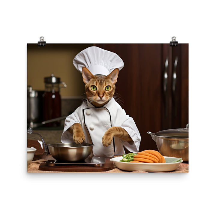 Abyssinian Chef Photo paper poster - PosterfyAI.com