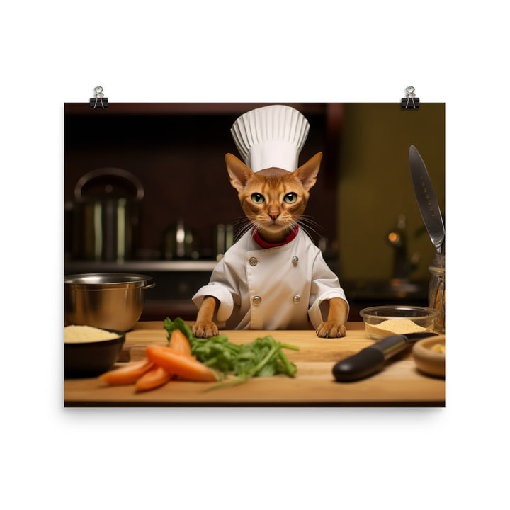 Abyssinian Chef Photo paper poster - PosterfyAI.com
