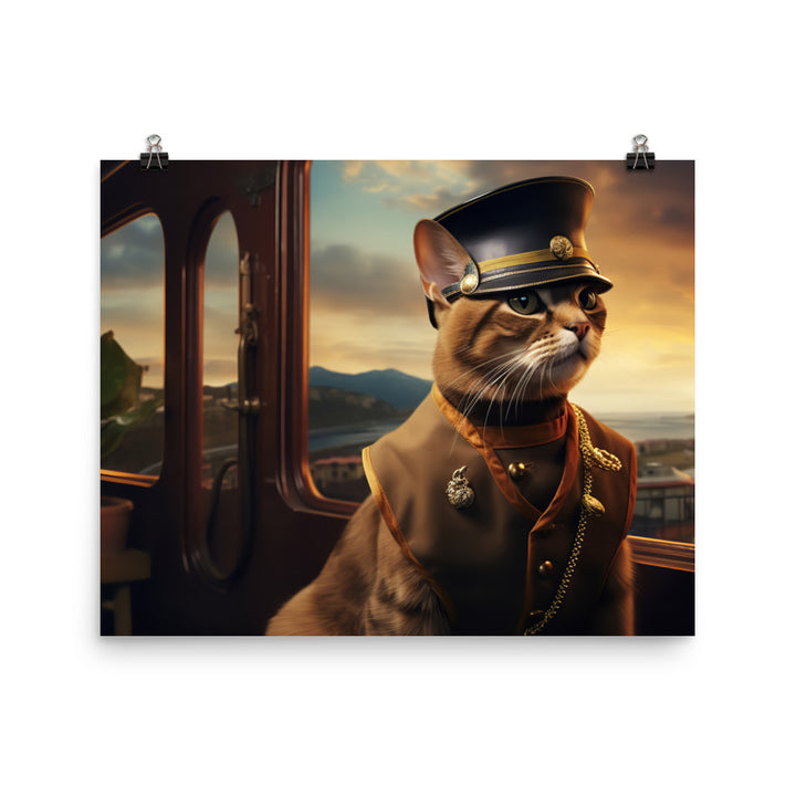 Abyssinian Transit Operator Photo paper poster - PosterfyAI.com