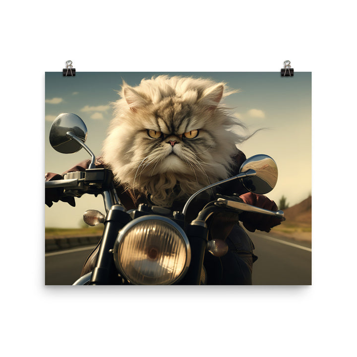 Persian Superbike Athlete Photo paper poster - PosterfyAI.com