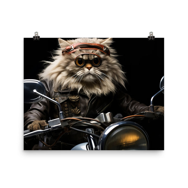 Persian Superbike Athlete Photo paper poster - PosterfyAI.com