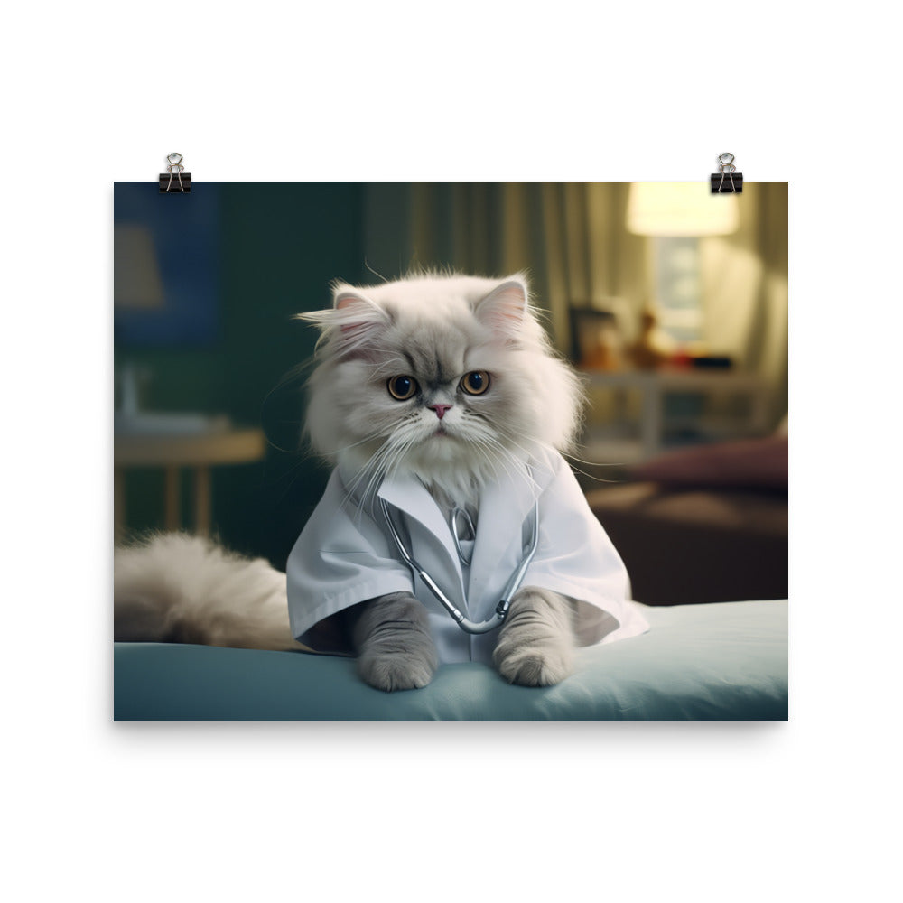 Persian Nurse Photo paper poster - PosterfyAI.com