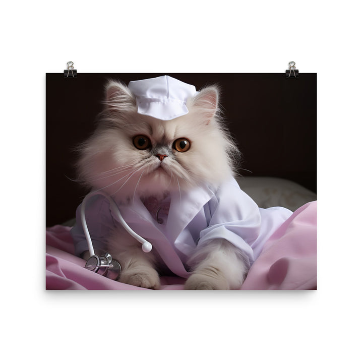 Persian Nurse Photo paper poster - PosterfyAI.com