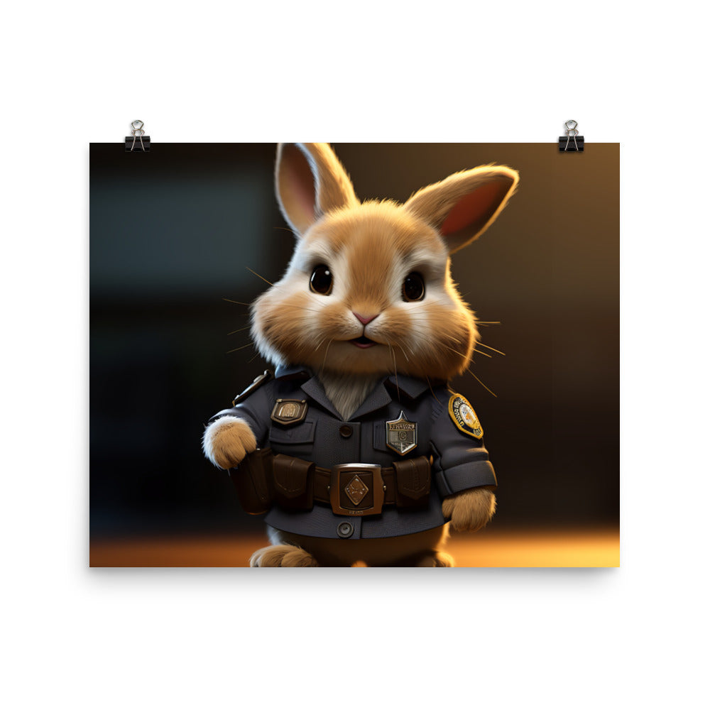 Lionhead Security Officer Photo paper poster - PosterfyAI.com