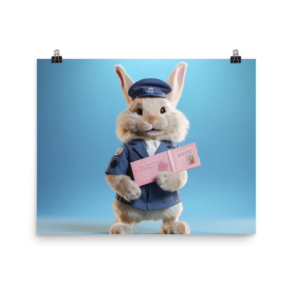 Lionhead Mail Carrier Photo paper poster - PosterfyAI.com