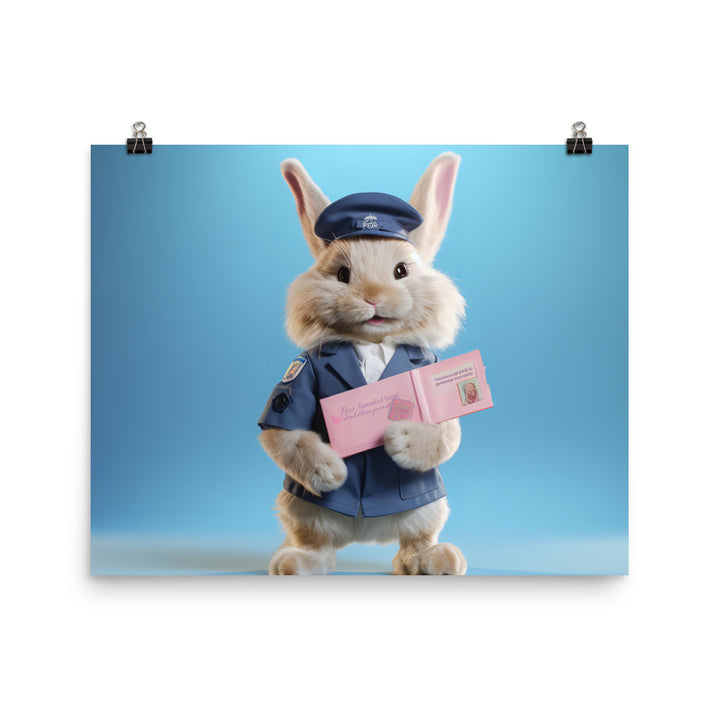Lionhead Mail Carrier Photo paper poster - PosterfyAI.com