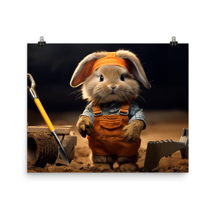 Lionhead Contractor Photo paper poster - PosterfyAI.com