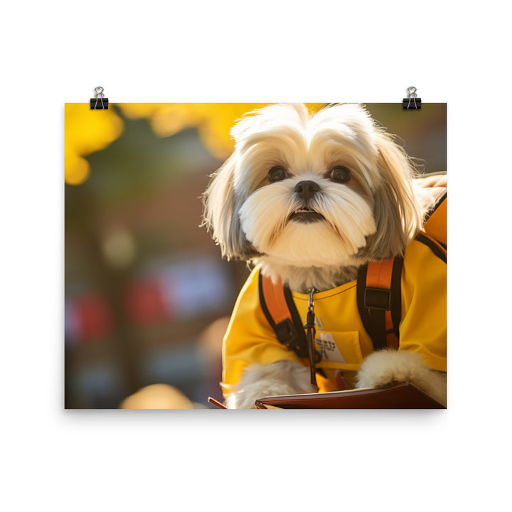 Lhasa Apso Student Photo paper poster - PosterfyAI.com