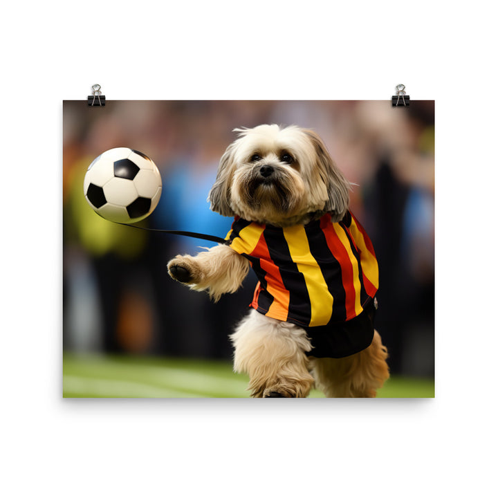 Lhasa Apso Referee Photo paper poster - PosterfyAI.com