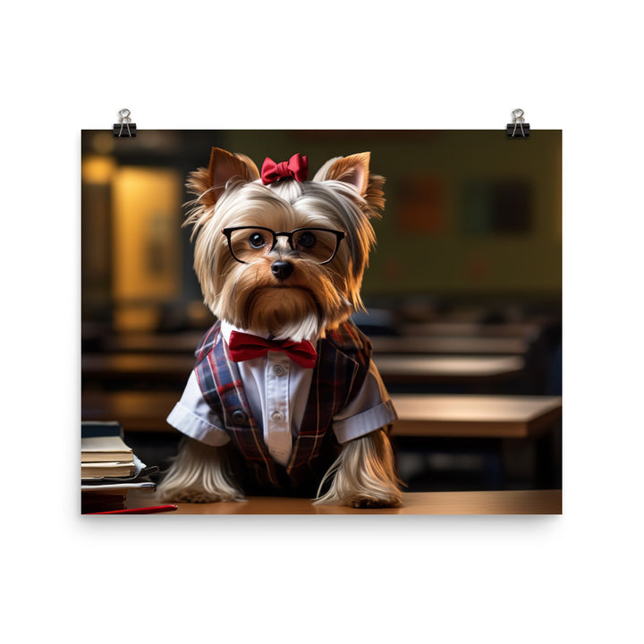 Yorkshire Terrier Student Photo paper poster - PosterfyAI.com
