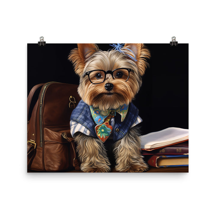 Yorkshire Terrier Student Photo paper poster - PosterfyAI.com