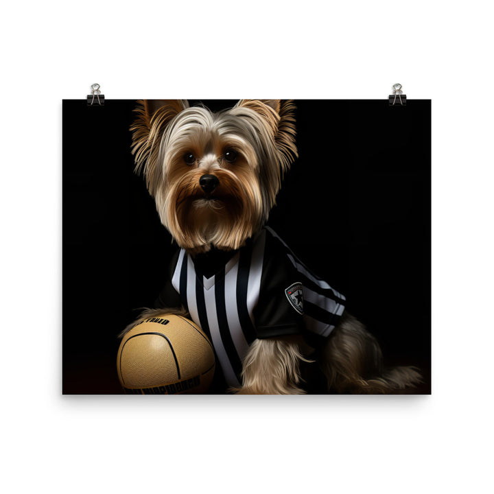 Yorkshire Terrier Referee Photo paper poster - PosterfyAI.com