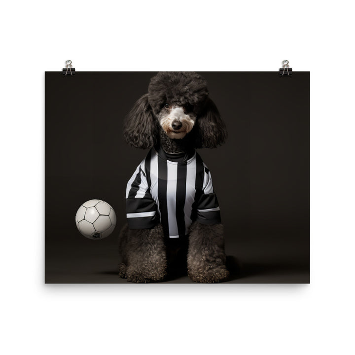 Poodle Referee Photo paper poster - PosterfyAI.com