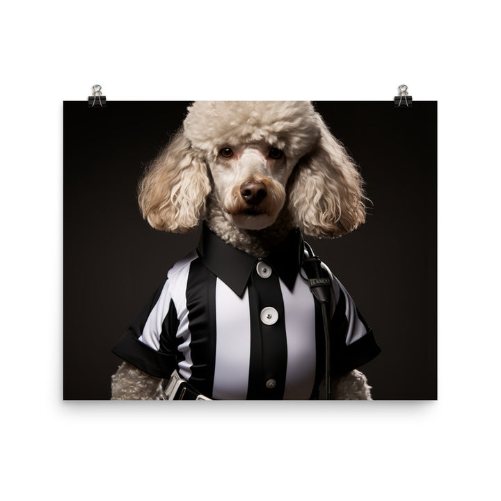 Poodle Referee Photo paper poster - PosterfyAI.com